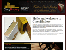 Tablet Screenshot of cincybindery.com